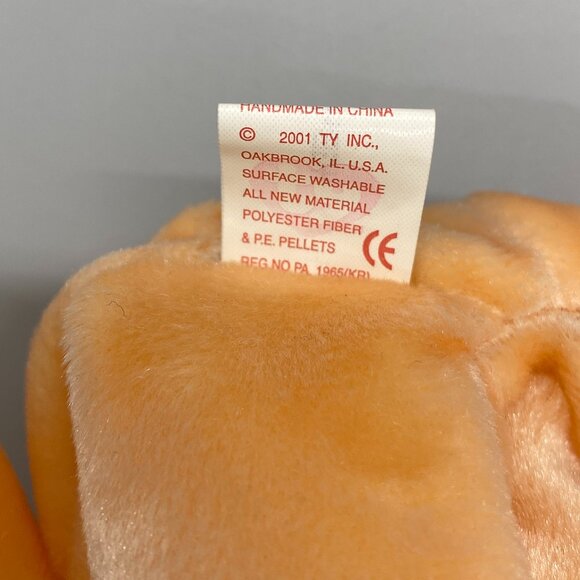 Ty Beanie Babies 2000 Peach Dearest Bear Mother's Day - Picture 6 of 9